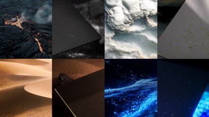 Various landscapes colour matched to the four limited edition Zenbooks