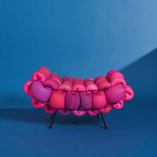 a pink chair design