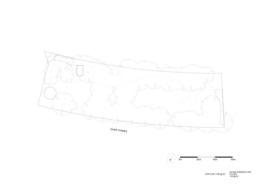 Plan of Docklands cafe by Makespace Architects