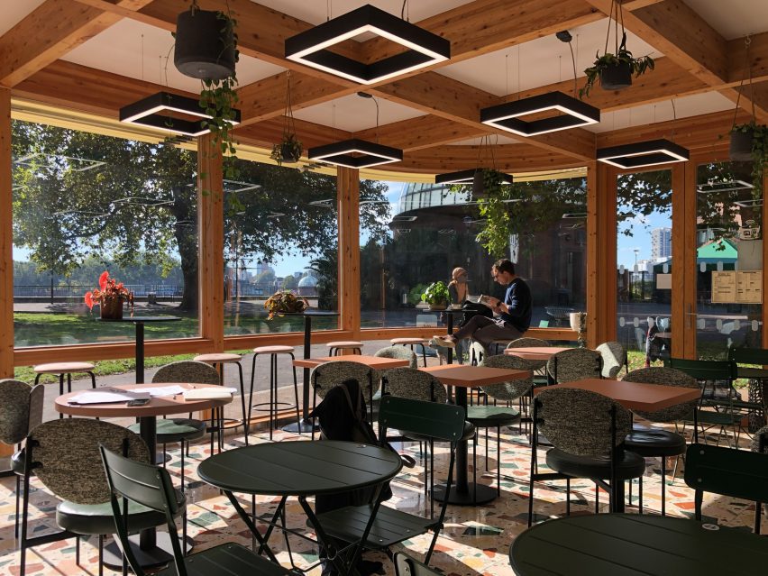 Docklands cafe by Makespace Architects