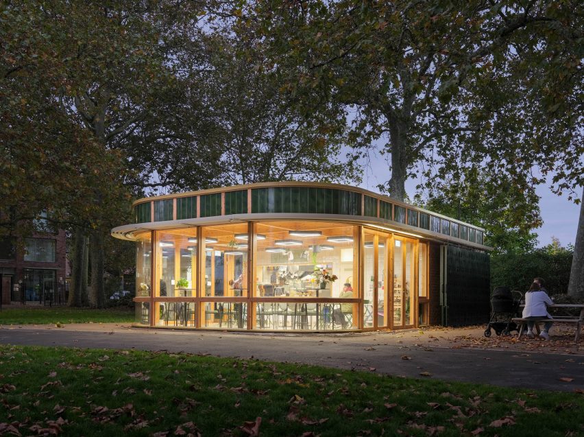 Docklands cafe by Makespace Architects