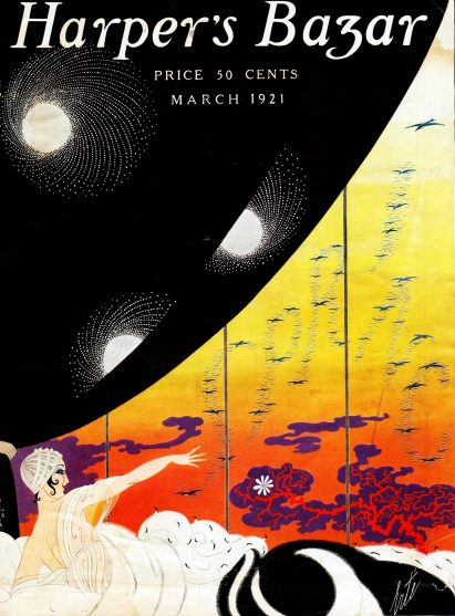 An Erté cover for Harper's Bazar dated March 1921