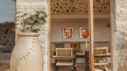 Living room in Estancia San José, Menorca, Spain, by Atelier du Pont and Aru Arquitectura