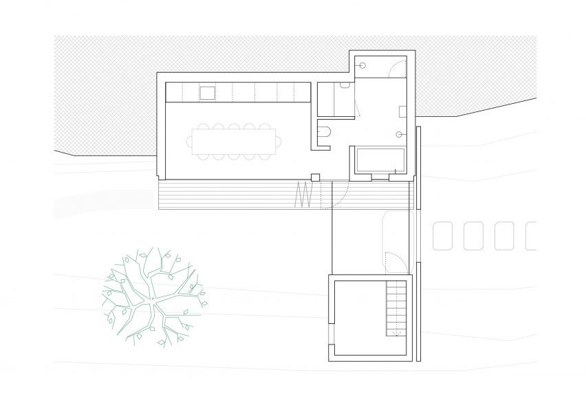 Plan of Folly Fair Hill annexe by Rever & Drage