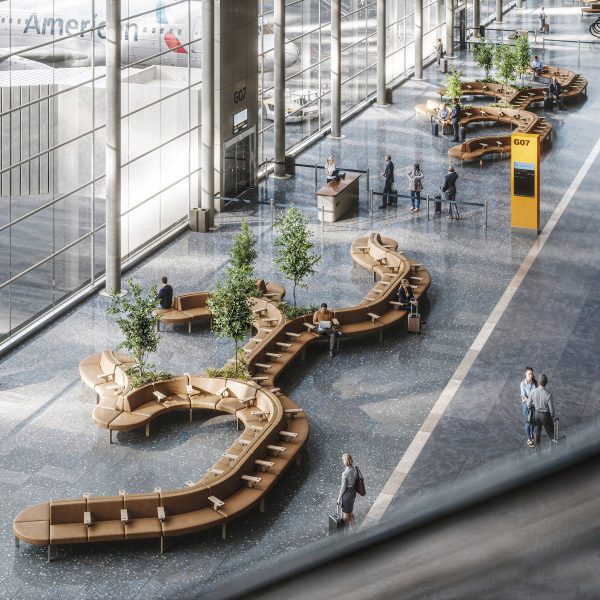 Gateway seating by Alexander Lotersztain for Derlot