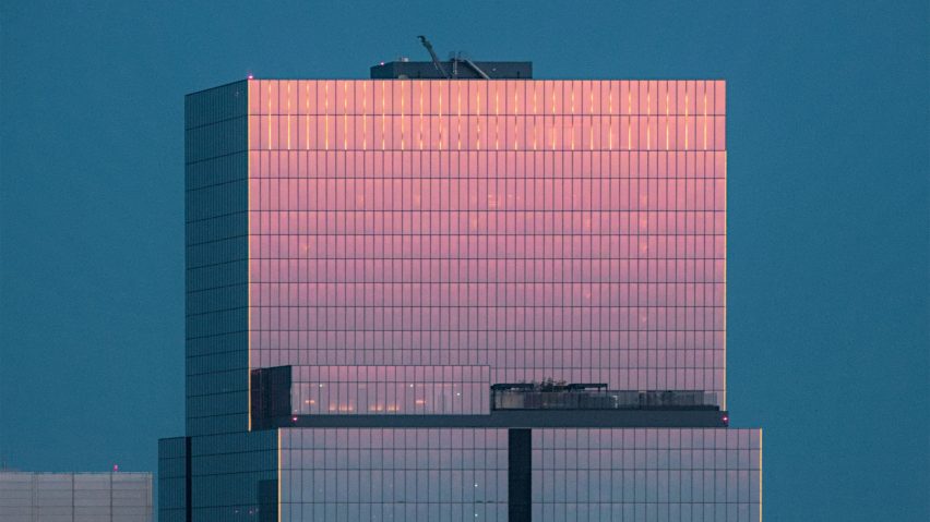 Glass skyscraper in Tokyo
