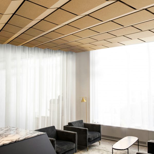 Grid ceiling tiles by Autex Acoustics