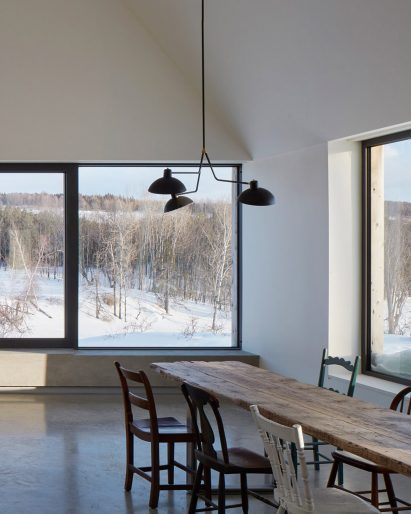 Mismatched seating inside Hatley House, Canada, by Pelletier de Fontenay and François Abbot