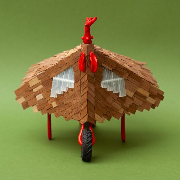 Front view of chicken coop designed by Phineas Harper, Jos Geczy and Rosa Nussbaum