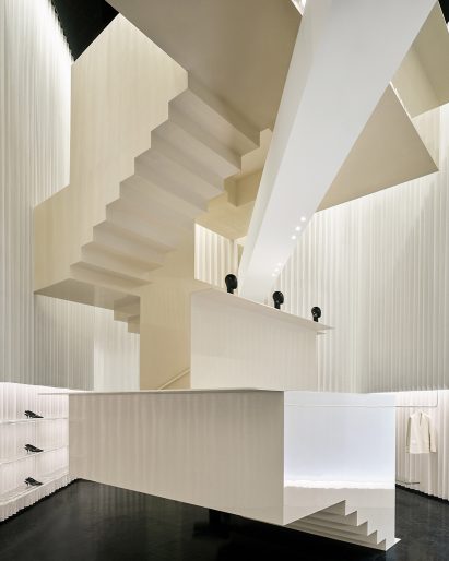 Blocky staircase in Toteme Beijing