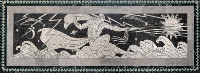 Marble art deco mosaic