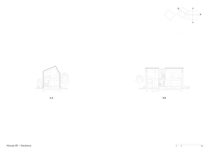 Section of House W by Florian Busch Architects