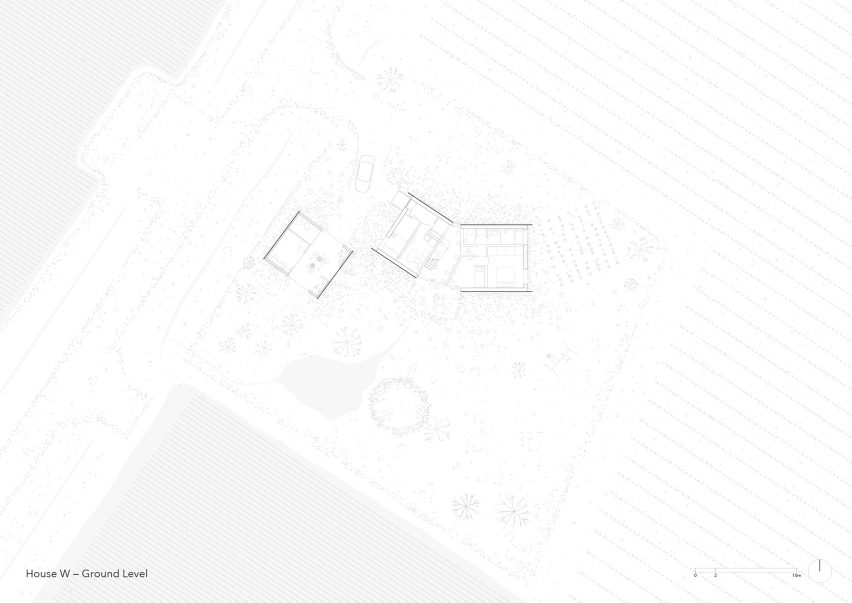 Plan of House W by Florian Busch Architects