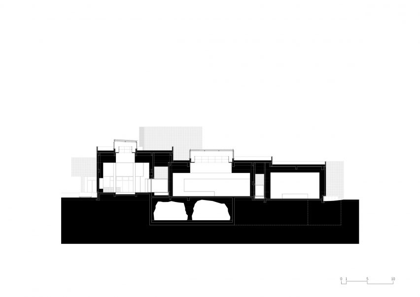 Section of Huanglong Mountain Zisha Mineral Source Museum by Atelier XÜK