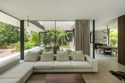 Living space interior within Hidden Villa home in south Holland