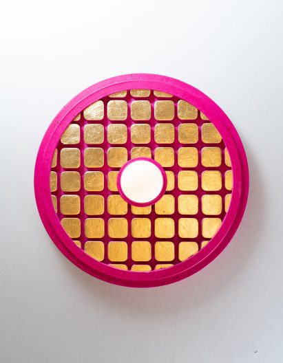 Spherical pink lighting design