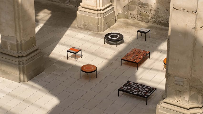 Iris tables by Alejandra Gandía-Blasco for Gandia Blasco