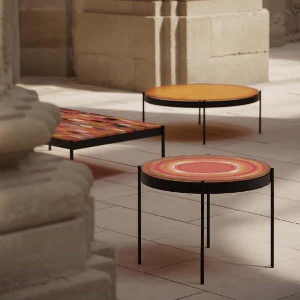 Iris tables by Alejandra Gandía-Blasco for Gandia Blasco