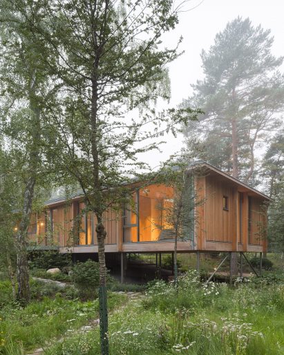 Exterior view of Yngsjö holiday home in Sweden
