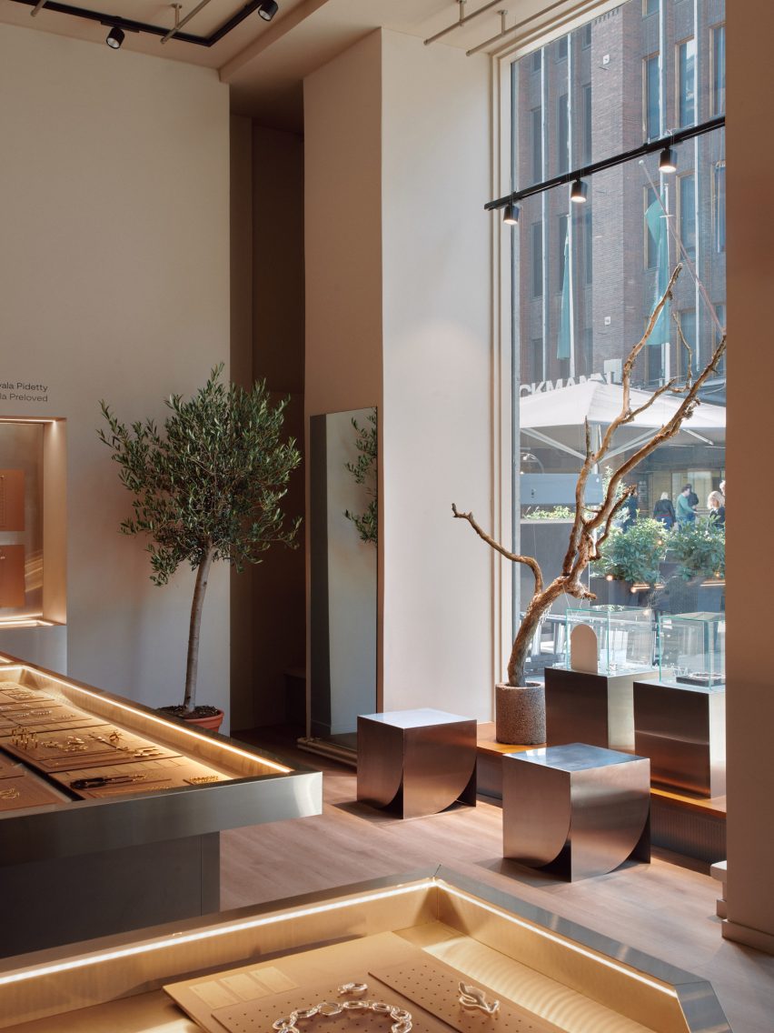 Interiors of the Kalevala flagship store in Helsinki, Finland by Yatofu.