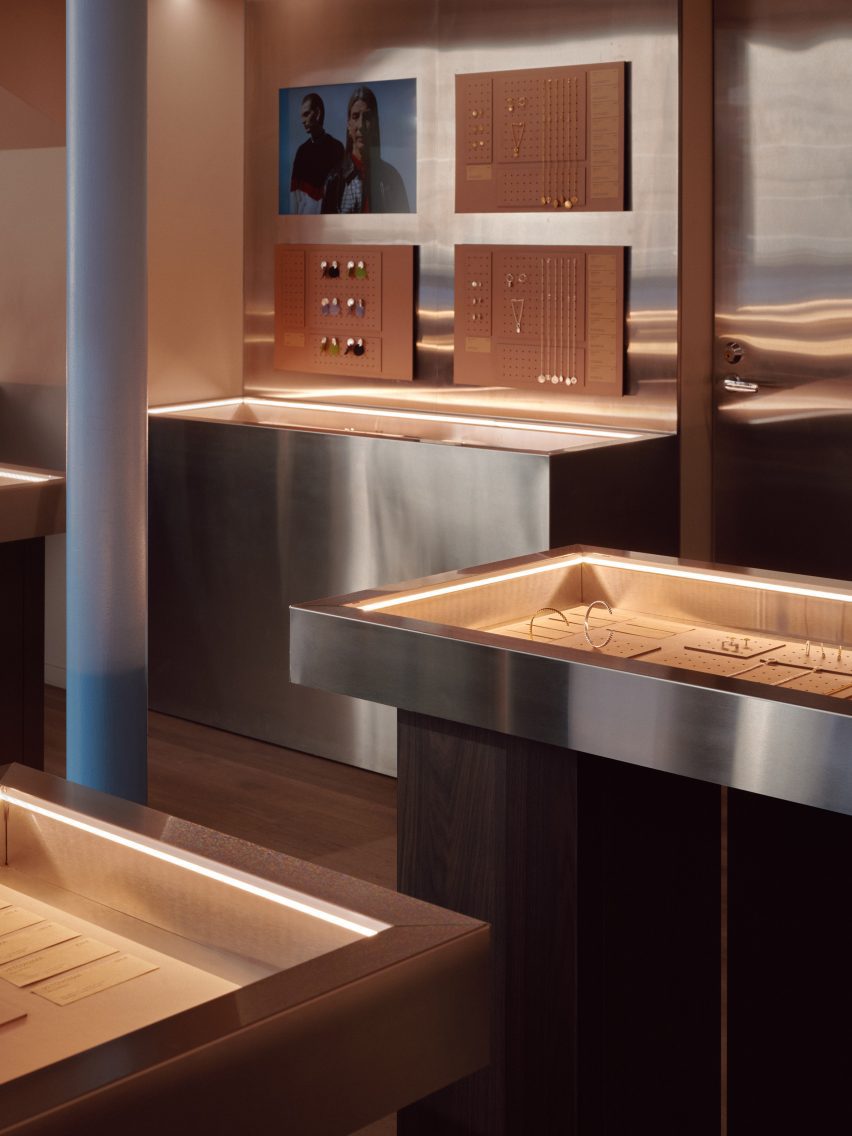 Interiors of the Kalevala flagship store in Helsinki, Finland by Yatofu.