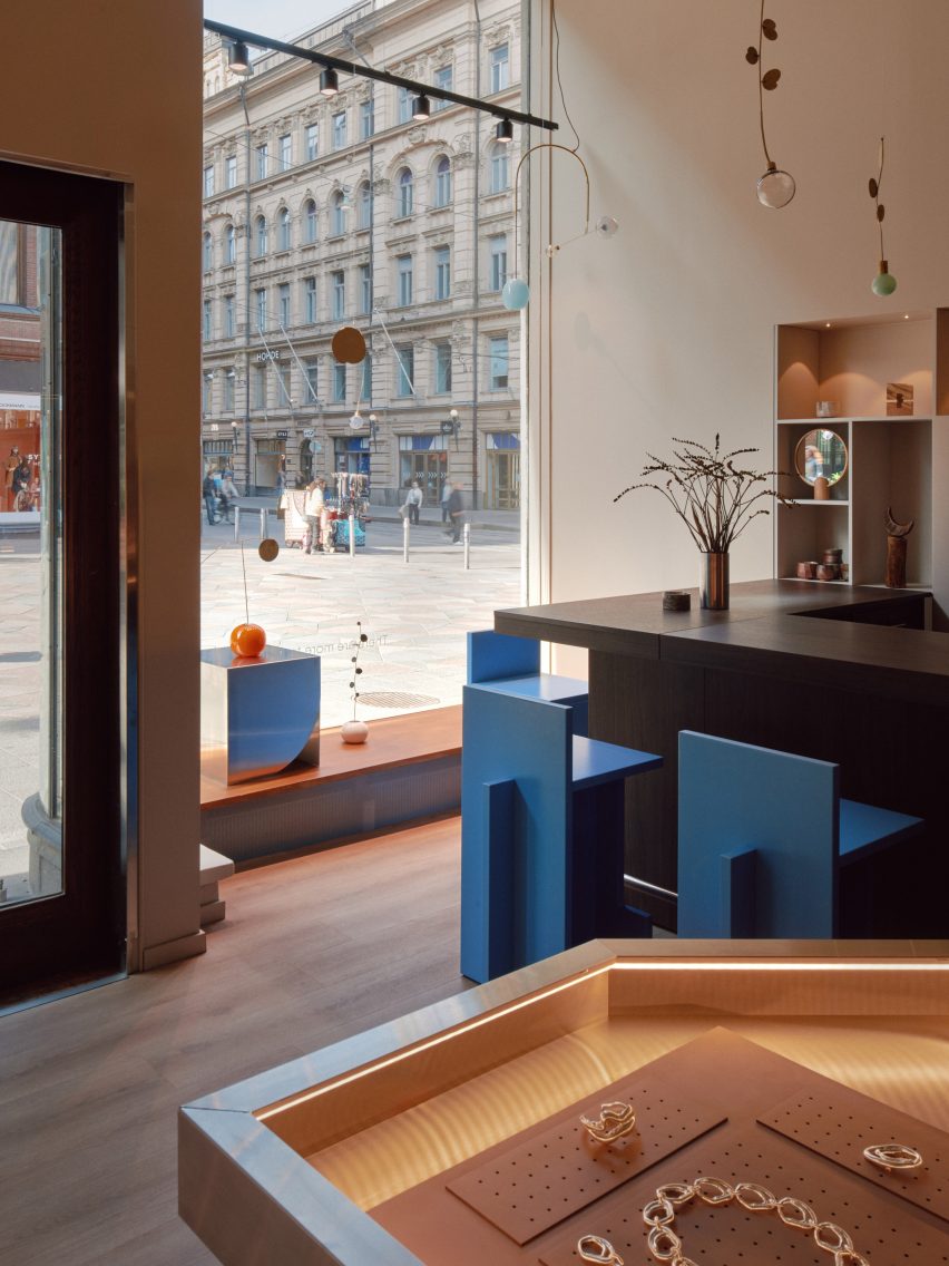 Interiors of the Kalevala flagship store in Helsinki, Finland by Yatofu.