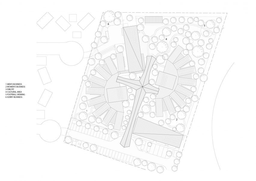 Plan of Yutjuwala Djwarr Aged Care by Kaunitz Yeung Architecture