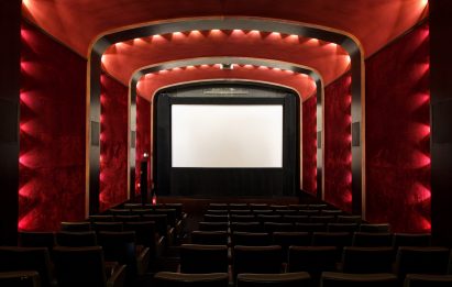 Interior of Le Louxor art deco cinema