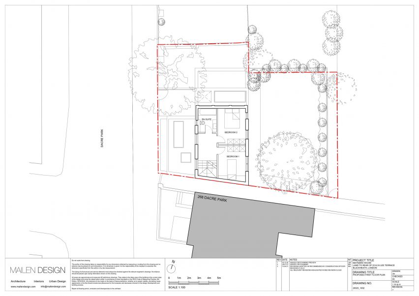 Plan of Lee Terrace by Mailen Design