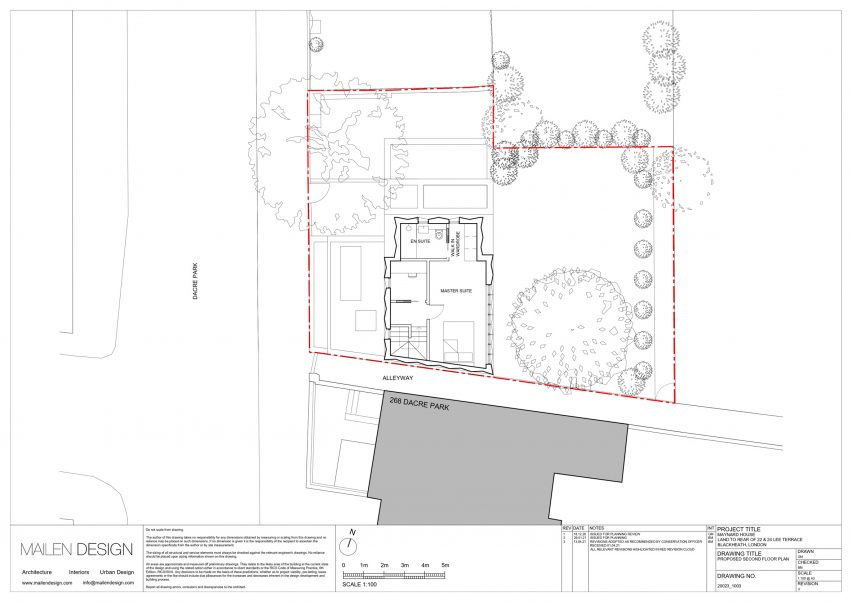 Plan of Lee Terrace by Mailen Design