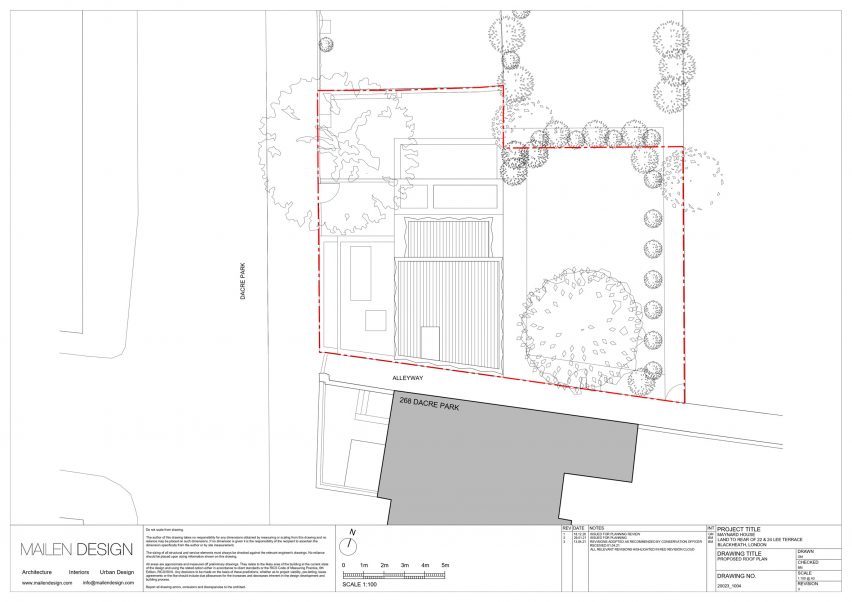 Plan of Lee Terrace by Mailen Design