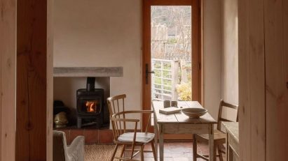Scottish cottage with wooden elements