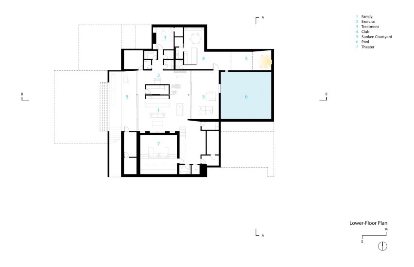 Lower floor plan