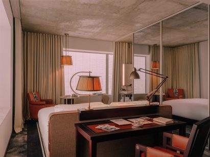 Hotel room in Phillippe Starck hotel