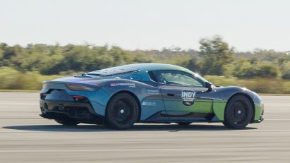 Driverless Maserati racing car sets world record for autonomous speed