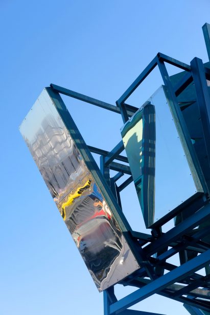 Blue-steel Reflect pavilion by Matt+Fiona