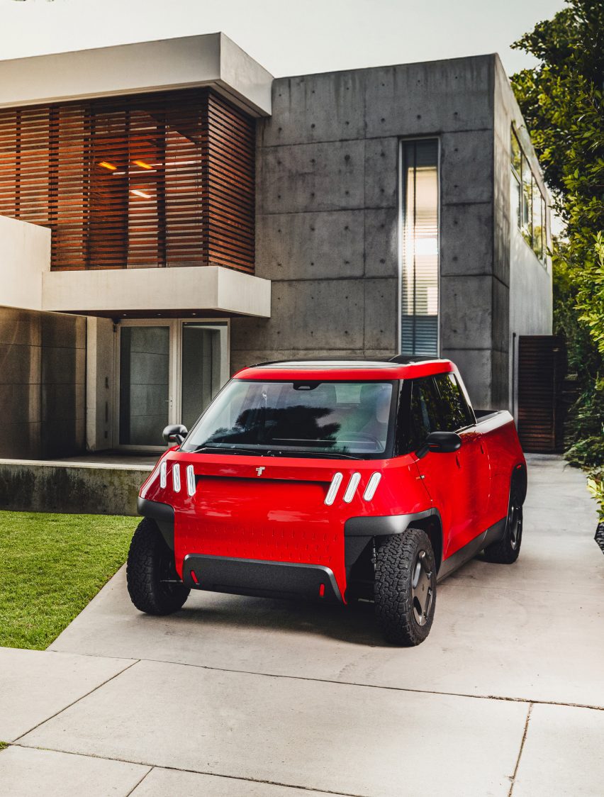 MT1 Electric truck prototype in red