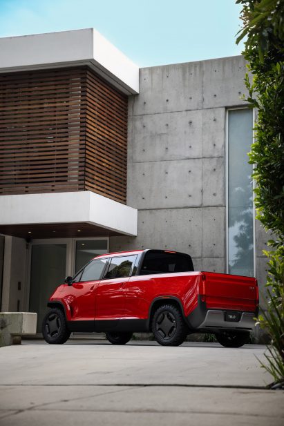 MT1 Electric truck prototype in red