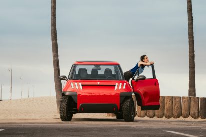 MT1 Electric truck prototype in red