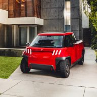 MT1 Electric truck prototype in red