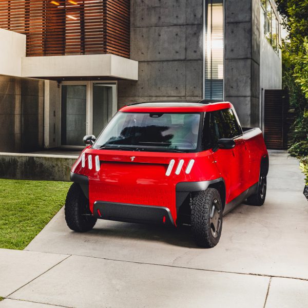 MT1 Electric truck prototype in red