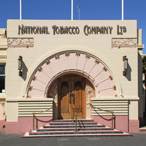 Art deco National Tobacco Company Building in Napier
