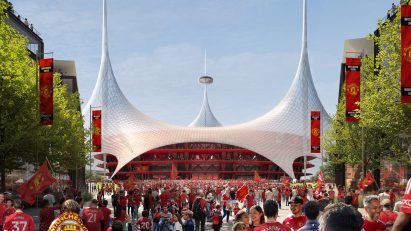 Manchester United football stadium by Norman Foster