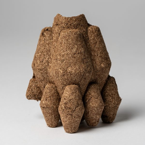 a photograph of student work exploring natural fibres and technology