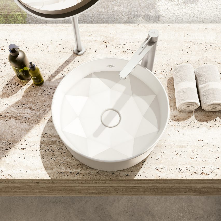 Octagon surface-mounted washbasin by Villeroy & Boch