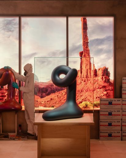 Loewe exhibition with Ken Price designs