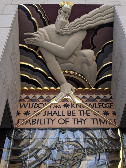 Art Deco figure on 30 Rockefeller