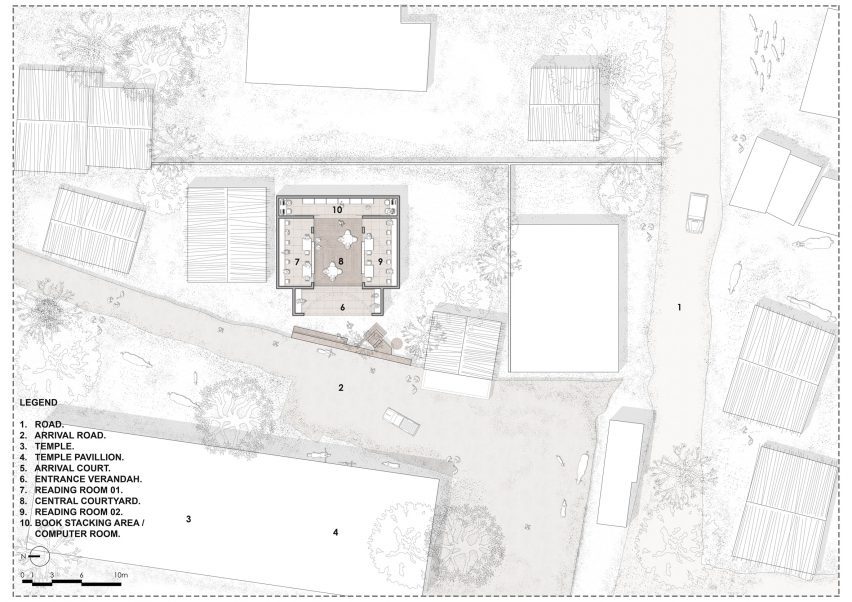 Plan of Rural Library by PK_Inception