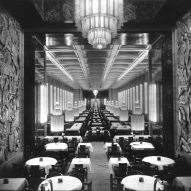 Dining hall of SS Normandie