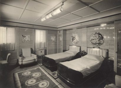 Cabin of SS Normandie